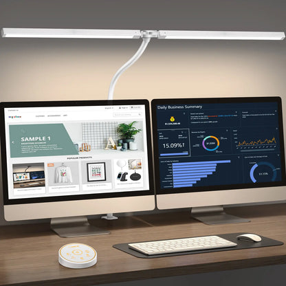 LED Desk Lamp | Dual Screen Light, 5 Colors, Eye Comfort