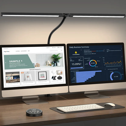 LED Desk Lamp | Dual Screen Light, 5 Colors, Eye Comfort